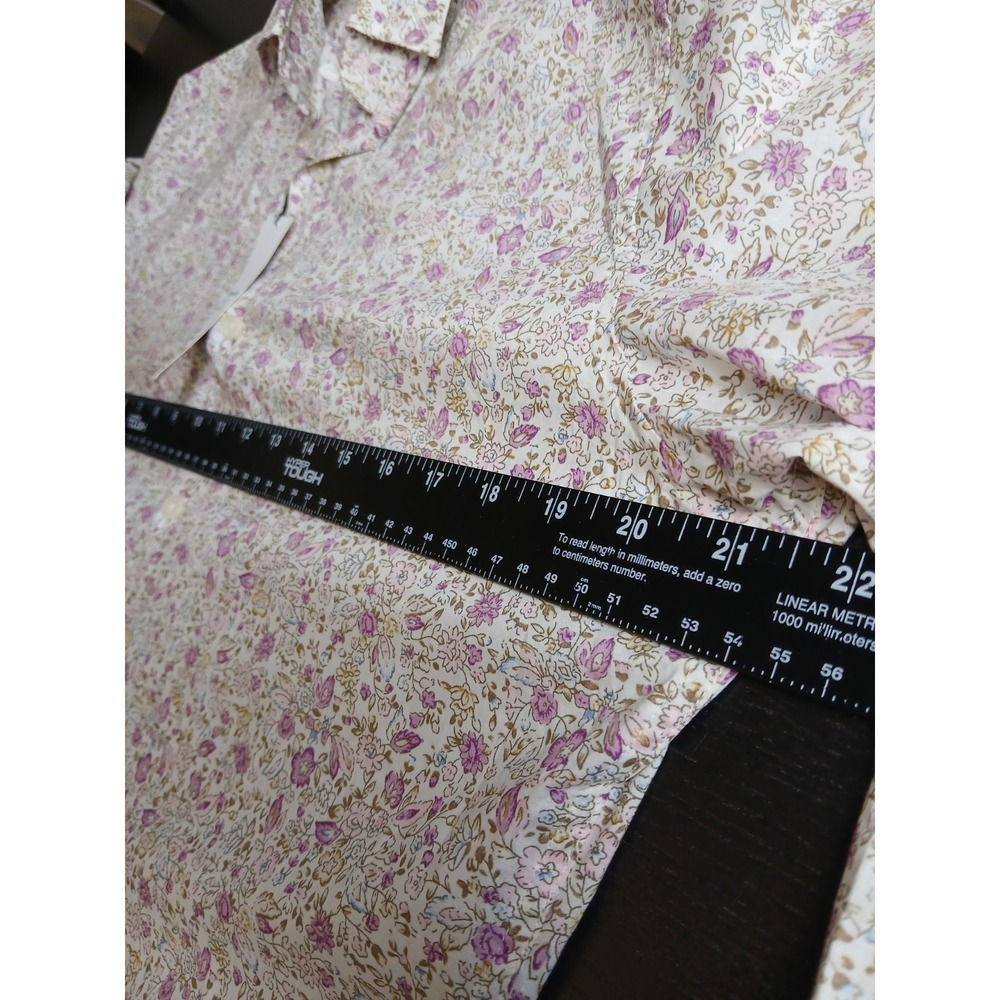 Bar lll Men's Floral Slim Fit Stretch Button Up Shirt Size M 15-15.5 32-33 #477C - Picture 9 of 11